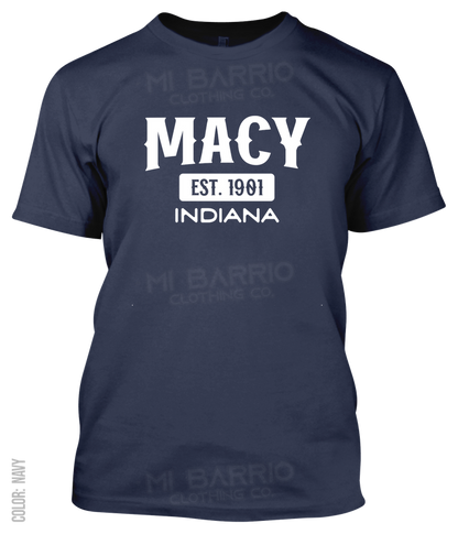 Macy, Indiana Athletic T-Shirt