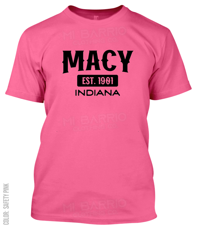 Macy, Indiana Athletic T-Shirt