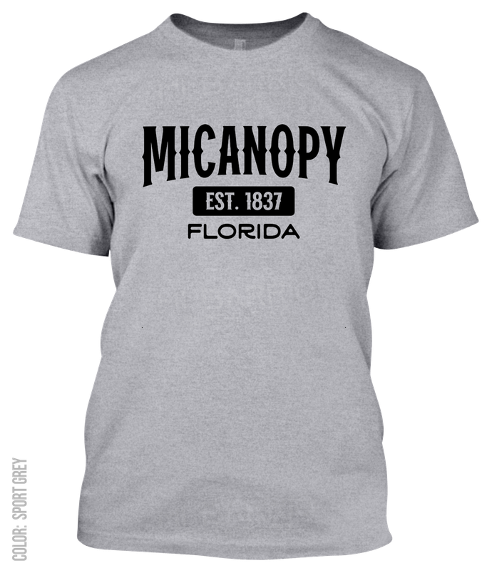 Micanopy, Florida Athletic T-Shirt