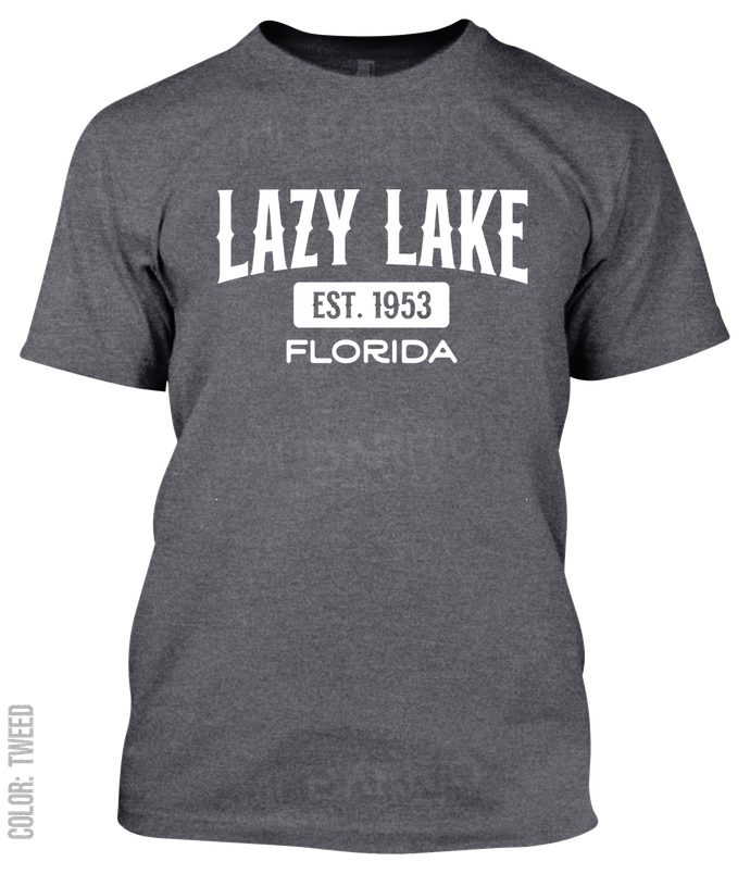 Lazy Lake, Florida Athletic T-Shirt