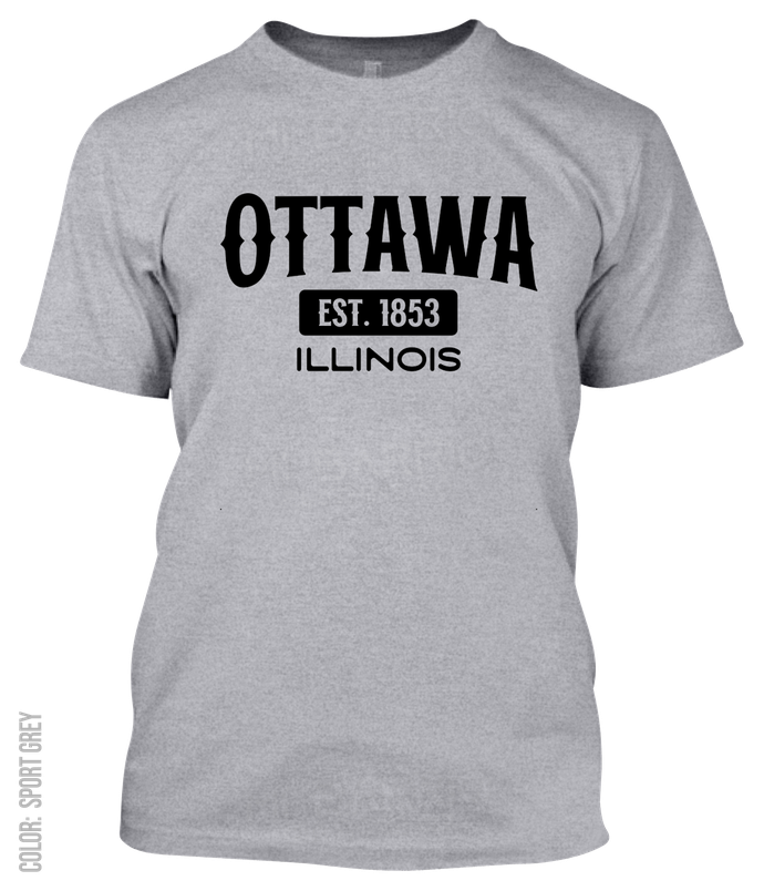 Ottawa, Illinois Athletic T-Shirt