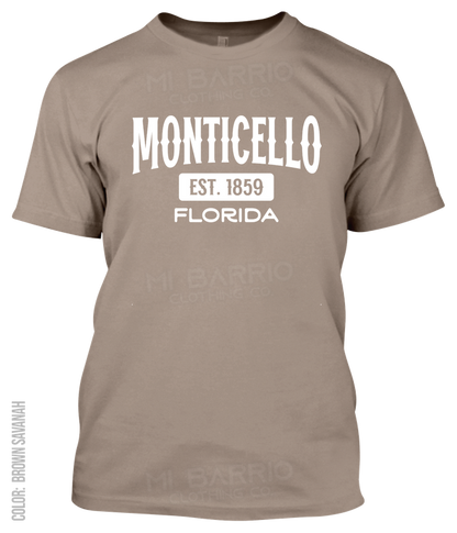 Monticello, Florida Athletic T-Shirt