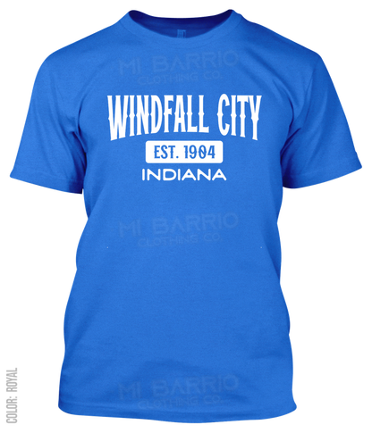Windfall City, Indiana Athletic T-Shirt