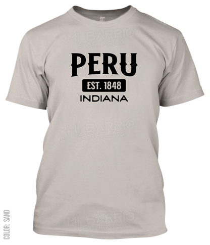Peru, Indiana Athletic T-Shirt