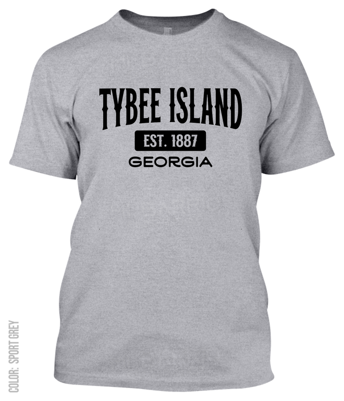 Tybee Island, Georgia Athletic T-Shirt