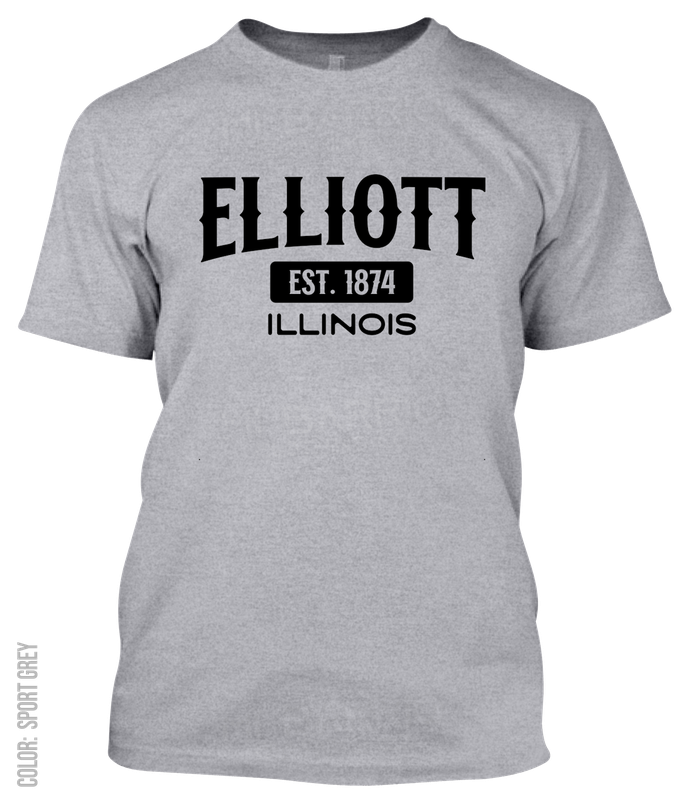 Elliott, Illinois Athletic T-Shirt