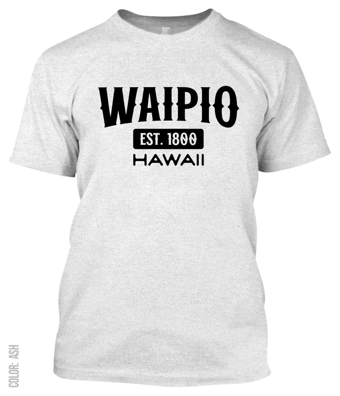 Waipio, Hawaii Athletic T-Shirt