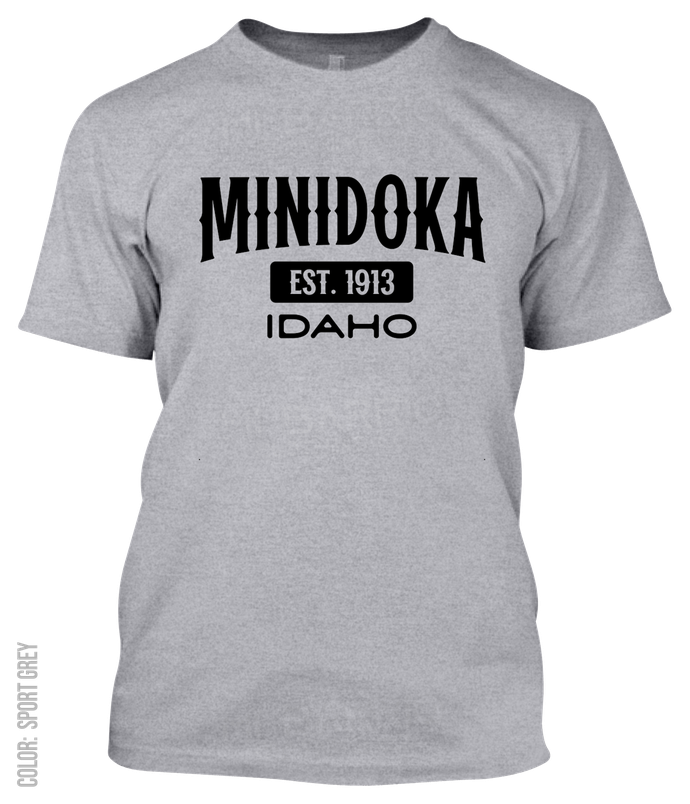 Minidoka, Idaho Athletic T-Shirt
