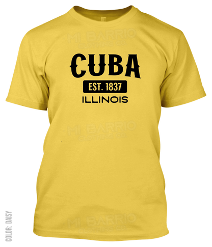 Cuba, Illinois Athletic T-Shirt