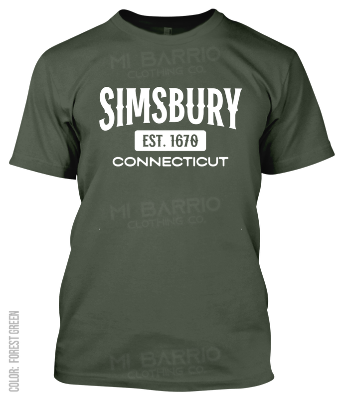 Simsbury, Connecticut Athletic T-Shirt