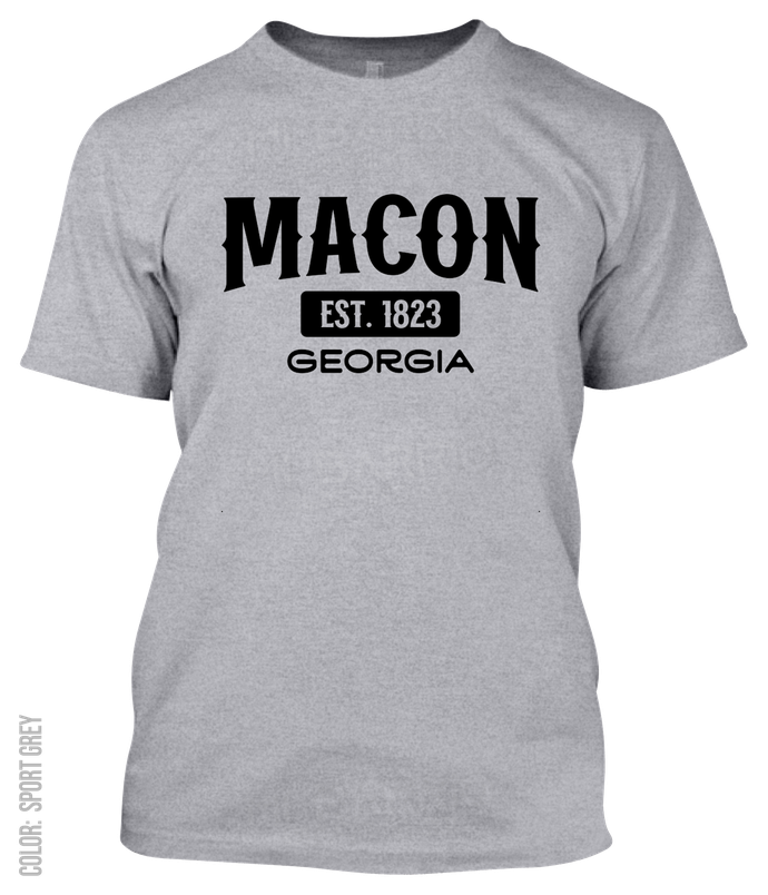 Macon, Georgia Athletic T-Shirt