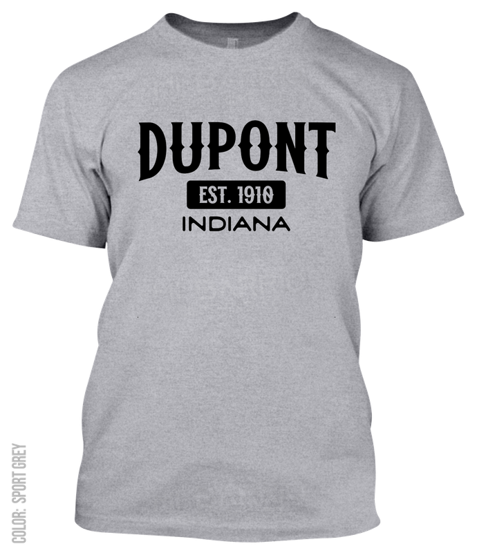 Dupont, Indiana Athletic T-Shirt