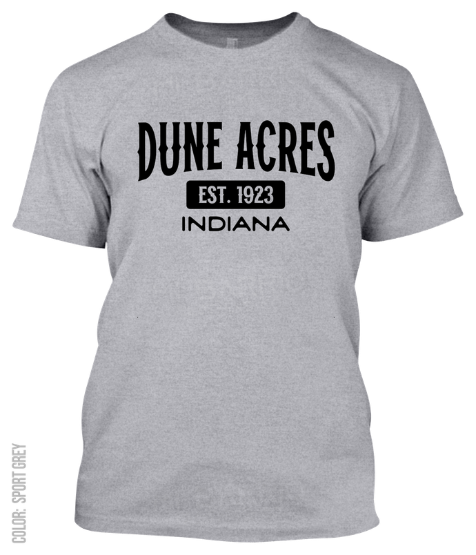Dune Acres, Indiana Athletic T-Shirt