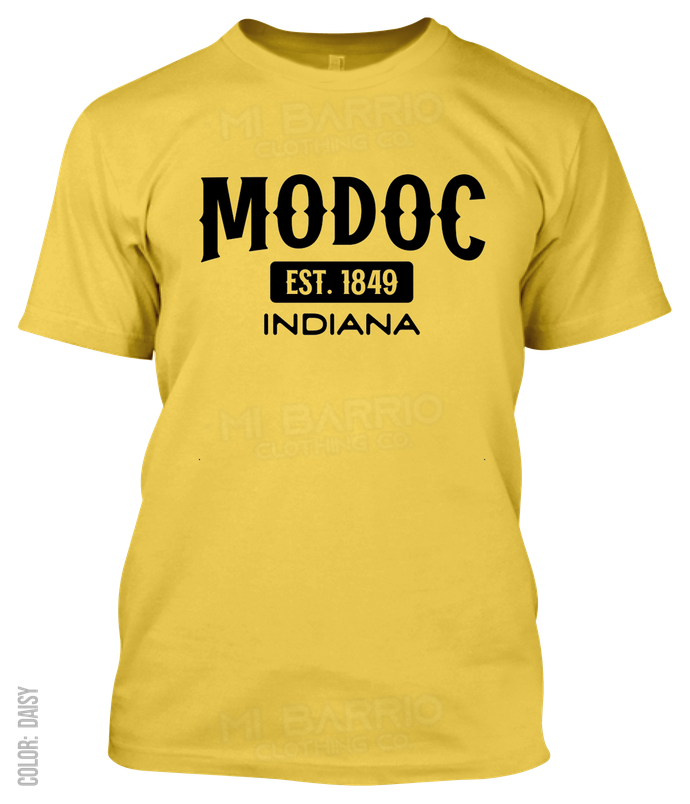 Modoc, Indiana Athletic T-Shirt