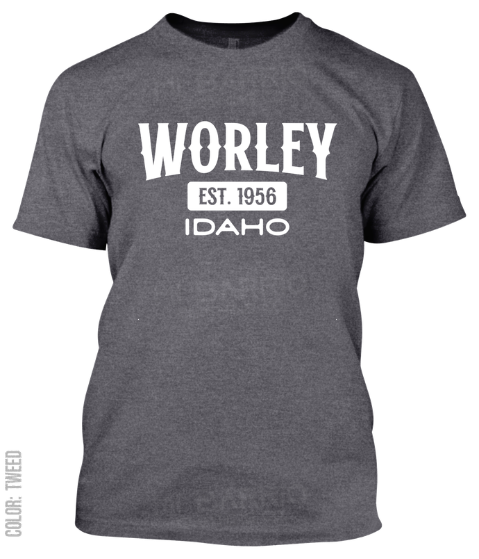 Worley, Idaho Athletic T-Shirt