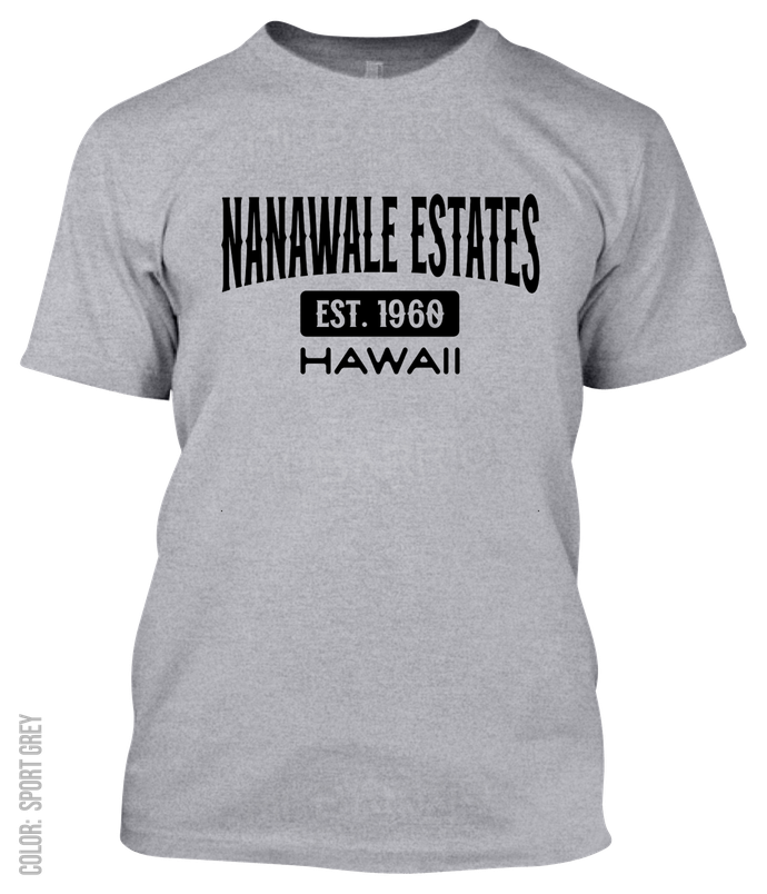 Nanawale Estates, Hawaii Athletic T-Shirt