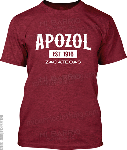 Apozol, Zacatecas Signature T-Shirt