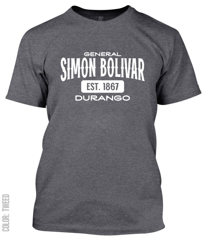 General Simon Bolivar, Durango Athletic T-Shirt