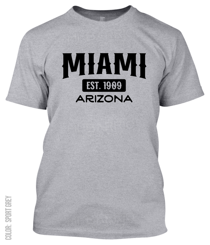 Miami, Arizona Athletic T-Shirt