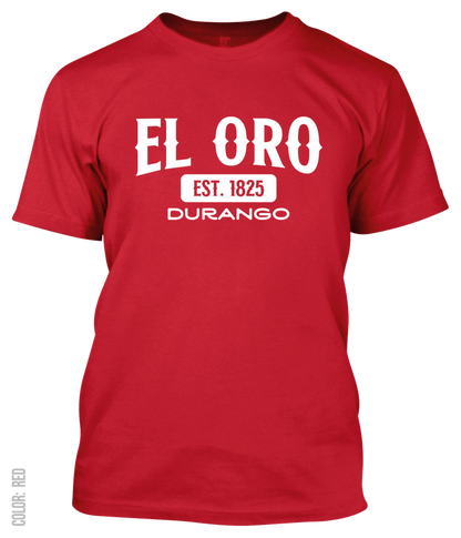 El Oro, Durango Athletic T-Shirt