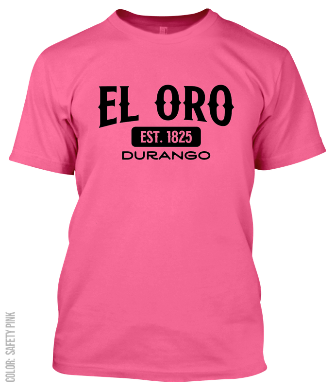 El Oro, Durango Athletic T-Shirt