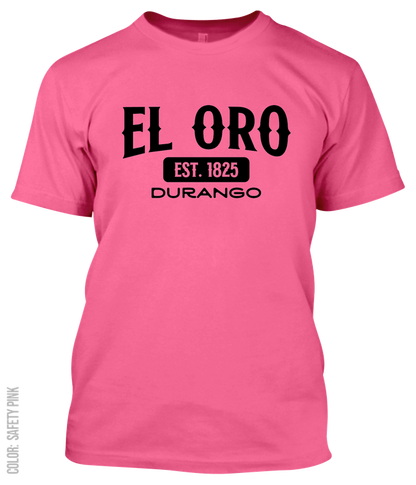 El Oro, Durango Athletic T-Shirt