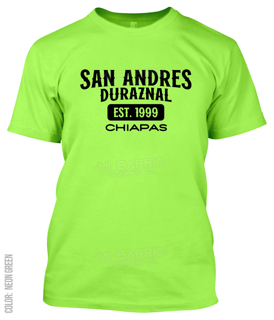 San Andres Duraznal, Chiapas Athletic T-Shirt