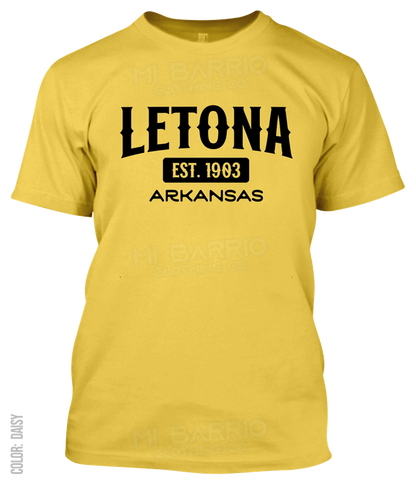 Letona, Arkansas Athletic T-Shirt