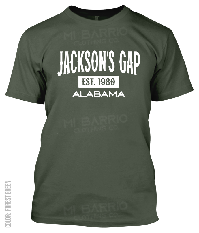 Jackson's Gap, Alabama Athletic T-Shirt