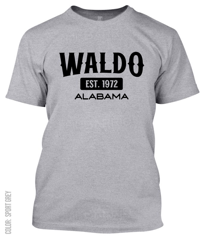 Waldo, Alabama Athletic T-Shirt