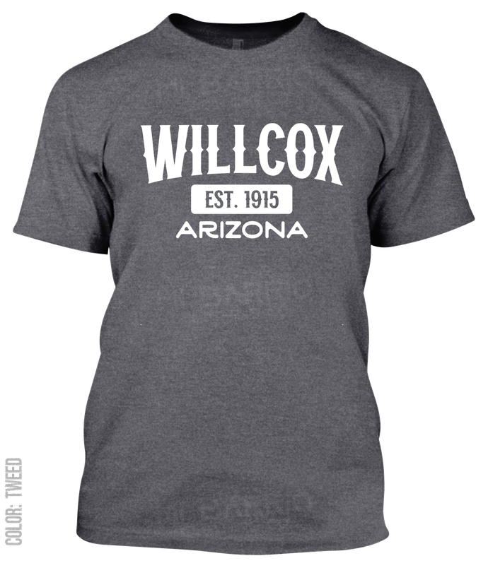 Willcox, Arizona Athletic T-Shirt