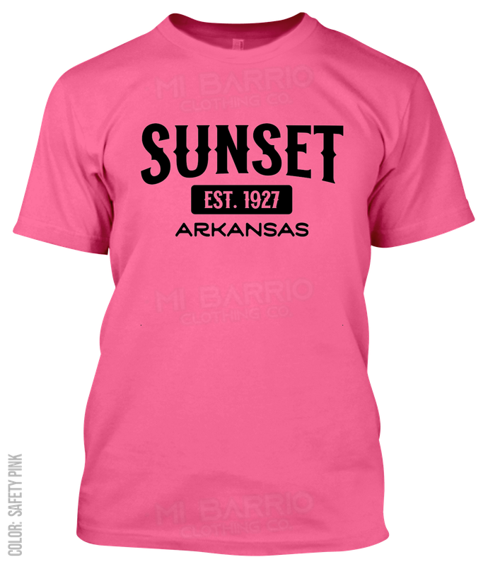 Sunset, Arkansas Athletic T-Shirt