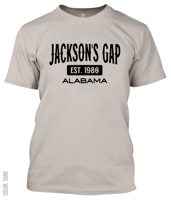 Jackson's Gap, Alabama Athletic T-Shirt