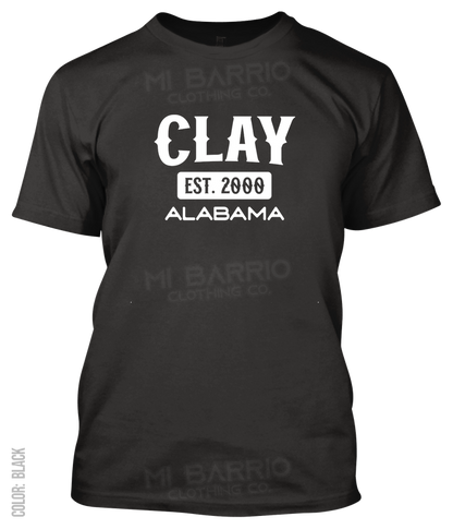 Clay, Alabama Athletic T-Shirt