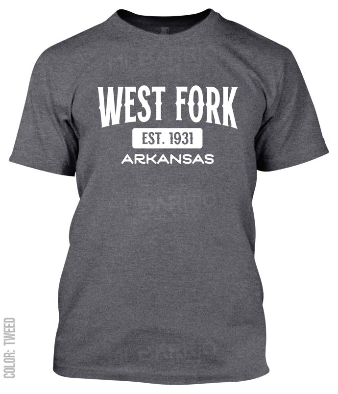 West Fork, Arkansas Athletic T-Shirt