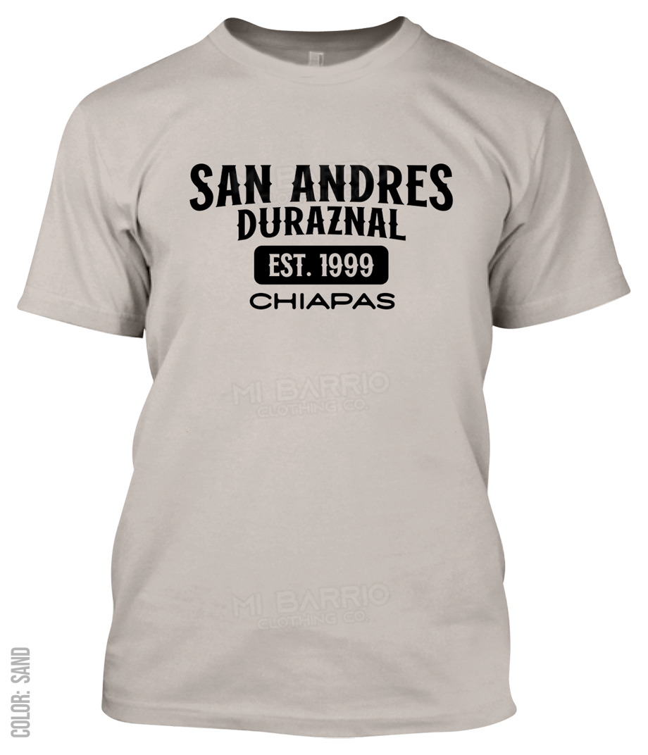 San Andres Duraznal, Chiapas Athletic T-Shirt