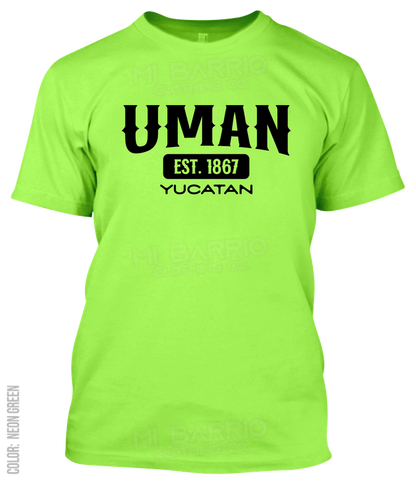 Uman, Yucatan Athletic T-Shirt