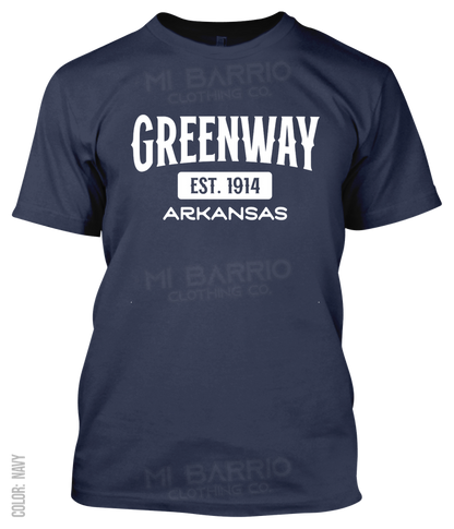 Greenway, Arkansas Athletic T-Shirt
