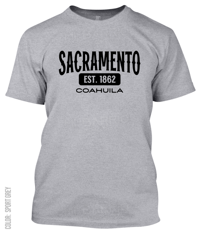 Sacramento, Coahuila Athletic T-Shirt