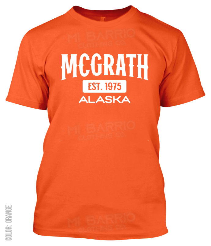 Mcgrath, Alaska Athletic T-Shirt