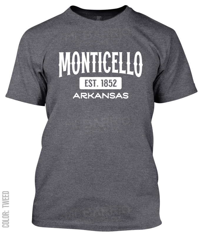 Monticello, Arkansas Athletic T-Shirt