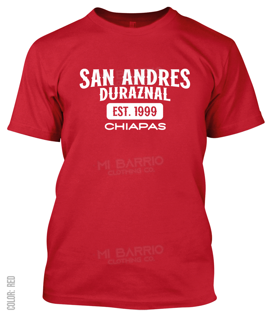 San Andres Duraznal, Chiapas Athletic T-Shirt