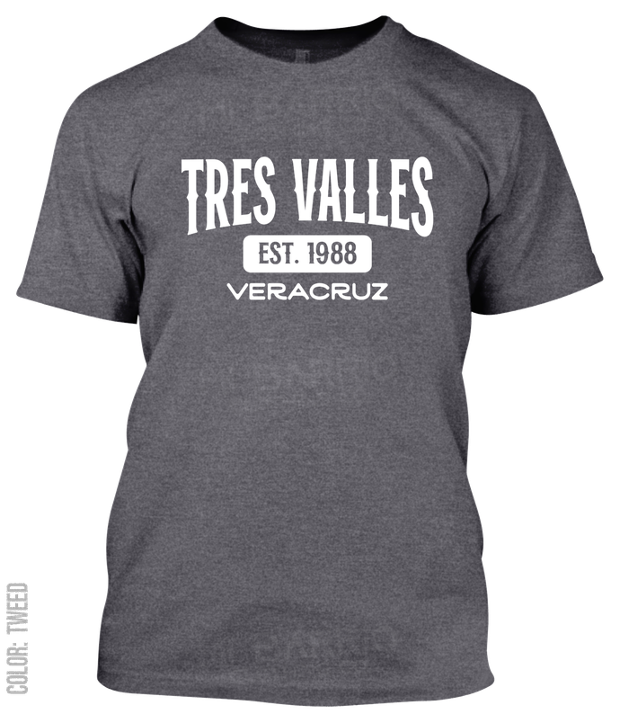 Tres Valles, Veracruz Athletic T-Shirt