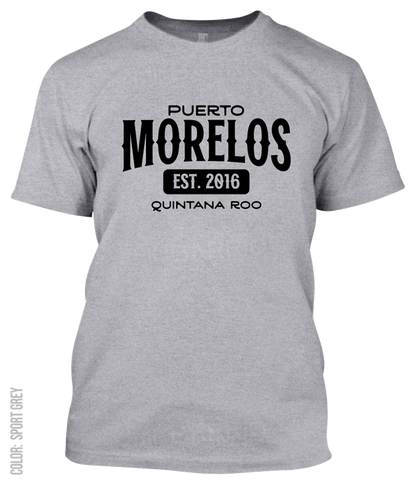 Puerto Morelos, Quintana Roo Athletic T-Shirt