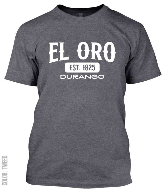 El Oro, Durango Athletic T-Shirt