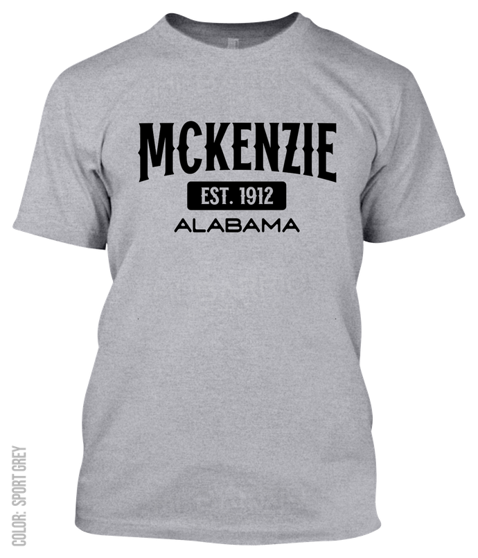 Mckenzie, Alabama Athletic T-Shirt
