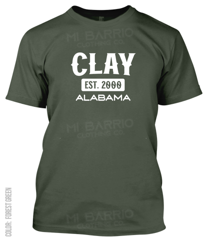 Clay, Alabama Athletic T-Shirt