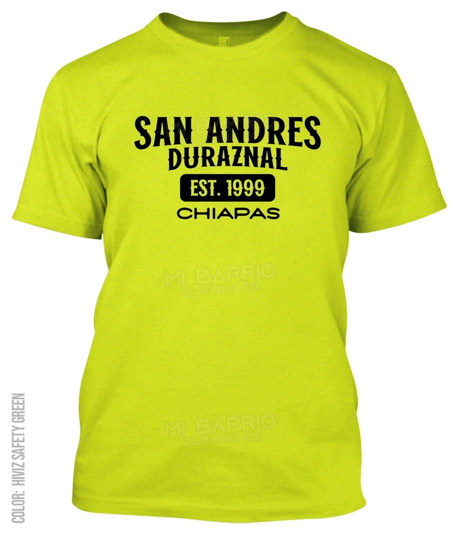 San Andres Duraznal, Chiapas Athletic T-Shirt