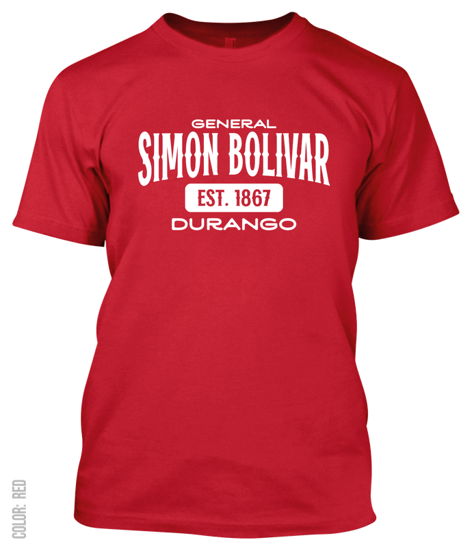 General Simon Bolivar, Durango Athletic T-Shirt