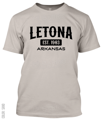 Letona, Arkansas Athletic T-Shirt